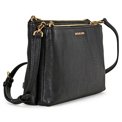 michael michael kors double zip leather crossbody|Michael Kors double zip wallet.